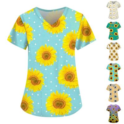 Women's Short Sleeve Loose Tops Plus Size Casual Tops V Neck Short Sleeve Casual Summer T-Shirts Women's Tops T-Shirts Work Wear