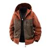 OO Fleece Thickened Jacket Men's Loose Trend Outdoor Waterproof Casual Retro Hooded Jacket Men