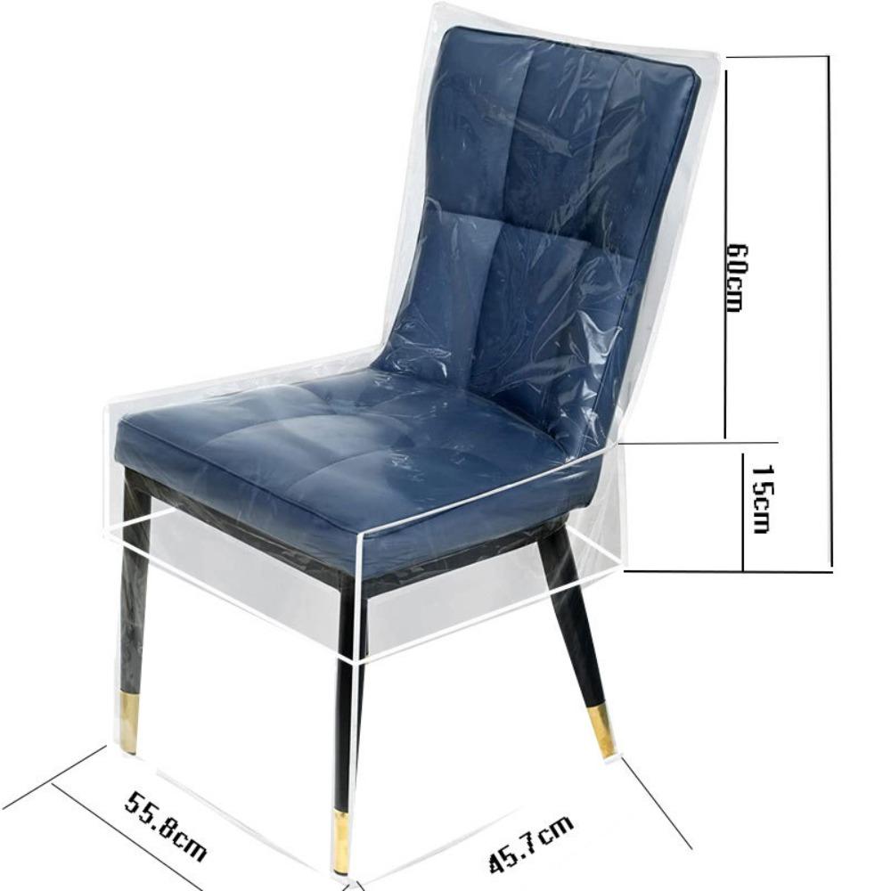 

New PVC Dining Chair Covers Dustproof Clear Seat Chair Protector Anti Scratch Waterproof Chair Slipcover Home Kitchen