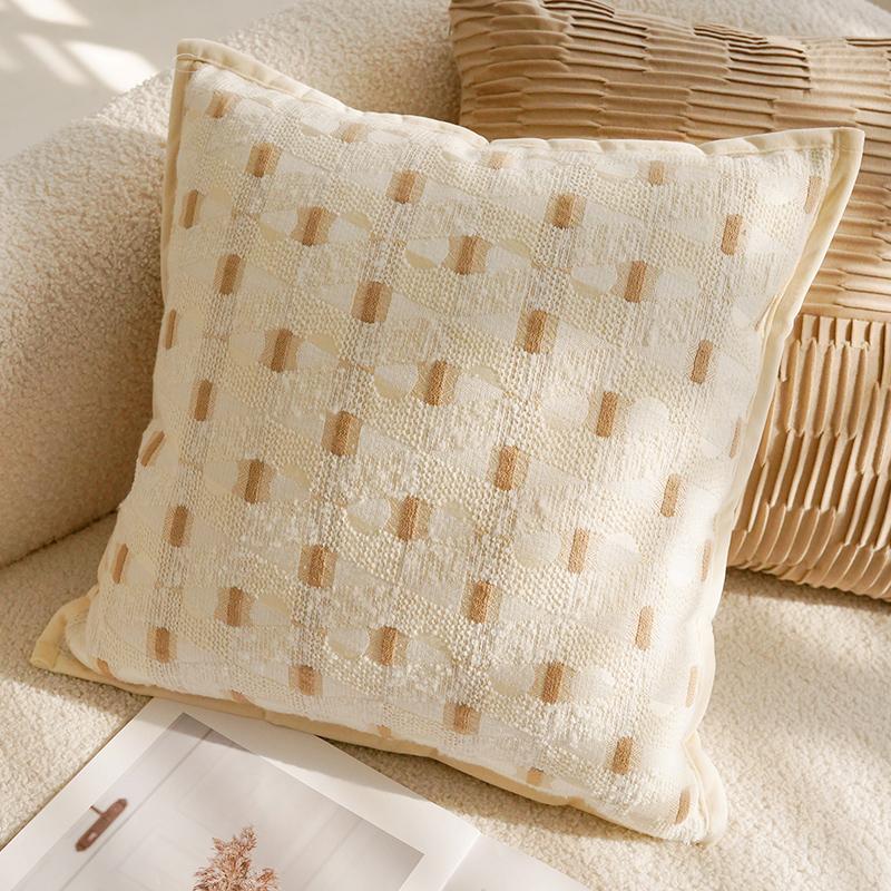 30x50/45x45CM Cute Sheep Throw Pillow Cover Simple Brown Cartoon Stamping Waist Cushion Cover Decor Home Decorative Pillowcase