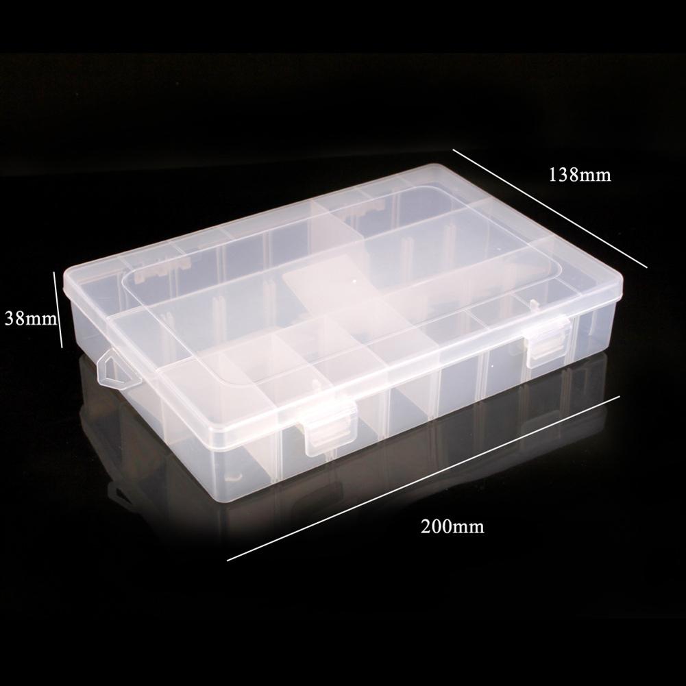 48 Grids Transparent Plastic Fishing Tackle Box Fishing Lures Bait Hooks Storage Case Compartment Container Organizer Tool Boxes