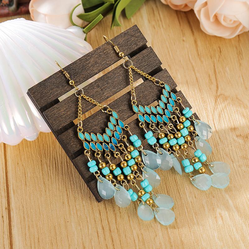 Yoqucol Pendientes De Aro Con Clip Dorado De Perlas De Agua | Envío gratis