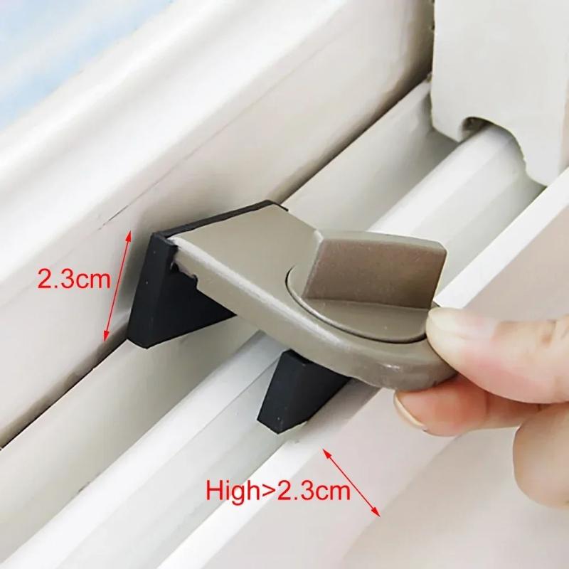 Horizontal Sliding Window Lock | Child Safety Anti-Theft for Vinyl/Aluminum | Adjustable Easy Install