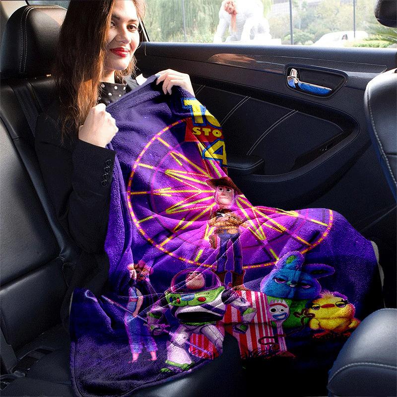 1pc Toy Story Printing Blanket - Soft, All-Season Throw for Living Room, Beroom,Personalize Gift with Aorable Cartoon Esign
