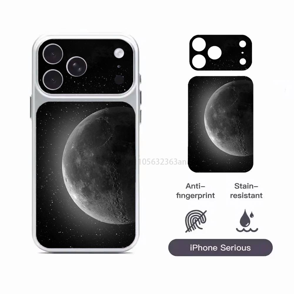 

Moon Galaxy Universe For iPhone 17 Pro ProMax Back Sticker Cover iPhone17pro