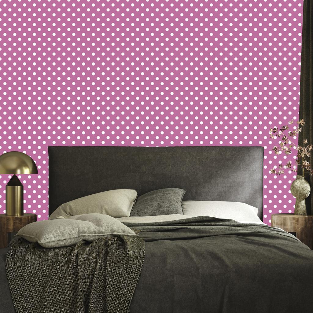 Purple Dots Wallpaper, Clear Detail for Living Room and Bedroom 50x1000
