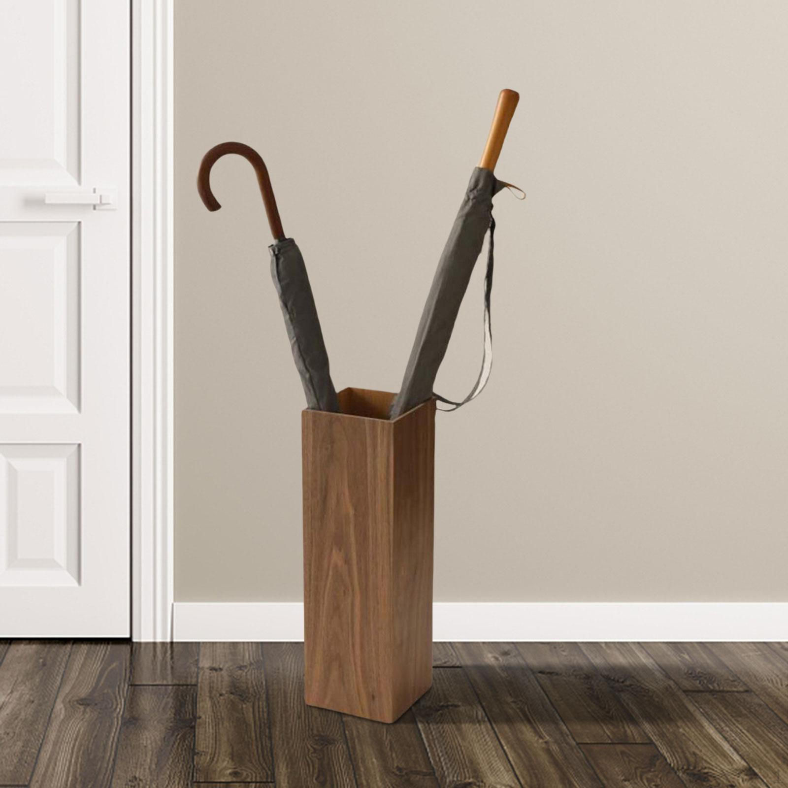 

Elegant Wooden Umbrella Organizer for Home And Office коричневий