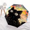 1pc Colorful Stars and Cats Automatic Opening and Closing Umbrella - Suitable for Various Occasions, Outdoor Activities, Lightweight and Durable