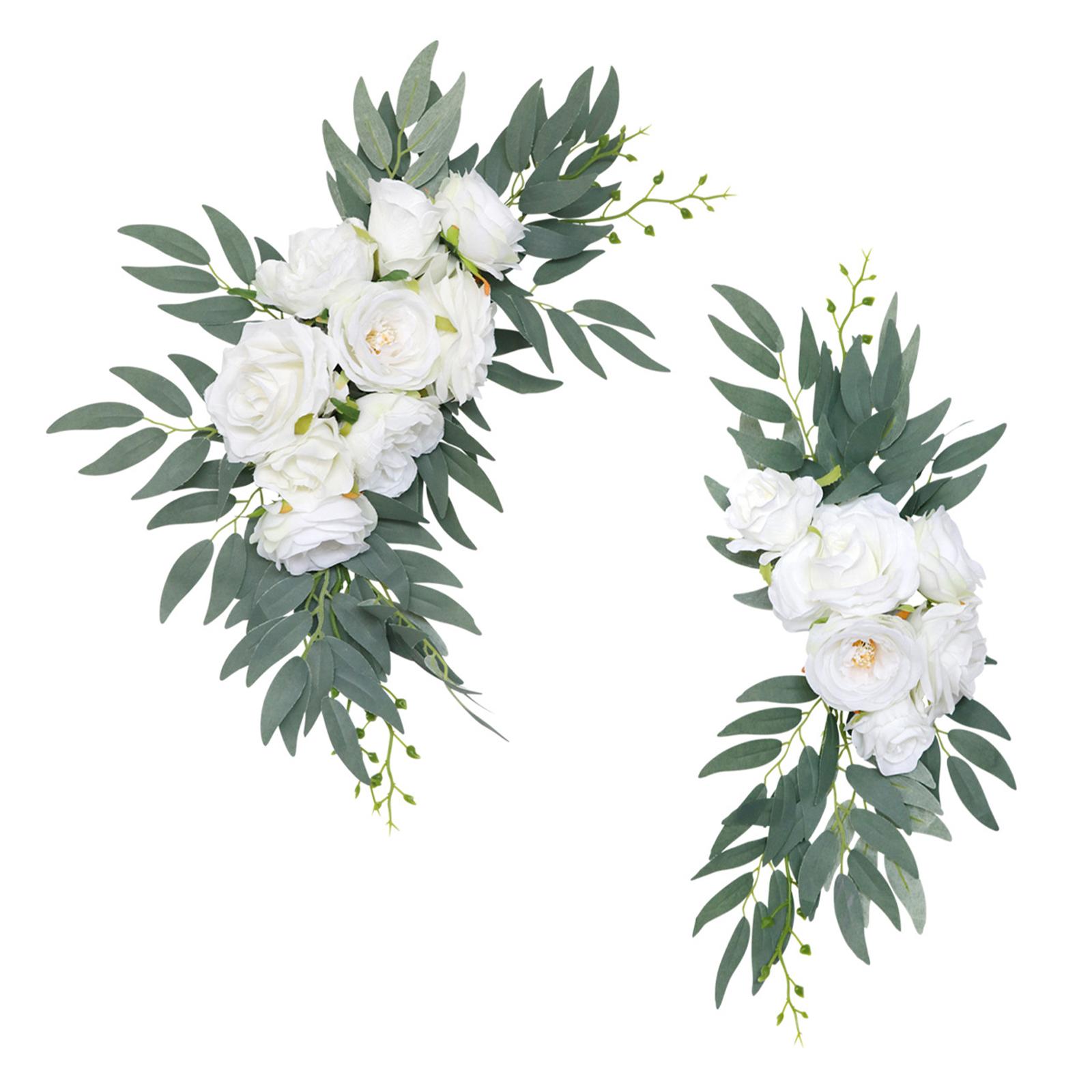 

Wedding birthday banquet sign corner flower wedding welcome water sign decorative flower simulation flower background arch flowe
