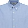 Gio GIA Heren Oversized Chambray Korte Mouw Shirt