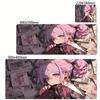 Anime Girl Mouse Pad Kawaii Pink Mousepad Gaming Speed Keyboard Pads Large Gamer Mouse Mat Rubber Desk Mat HD Print Cute Carpet