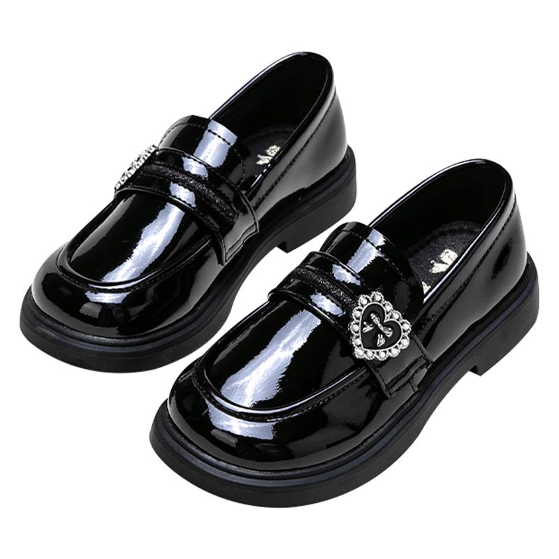 Fuluomi Girls British Style Soft-Sole Loafers 33