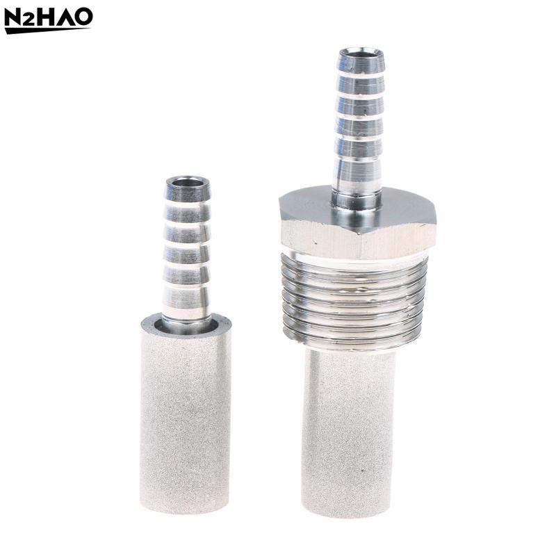 Stainless Silver Homebrew Oxygenation Diffusion Stone SS316L Steel Carbonation Aeration For Beer Wine Tool Bar 1/2" 1/8" NPTBarb