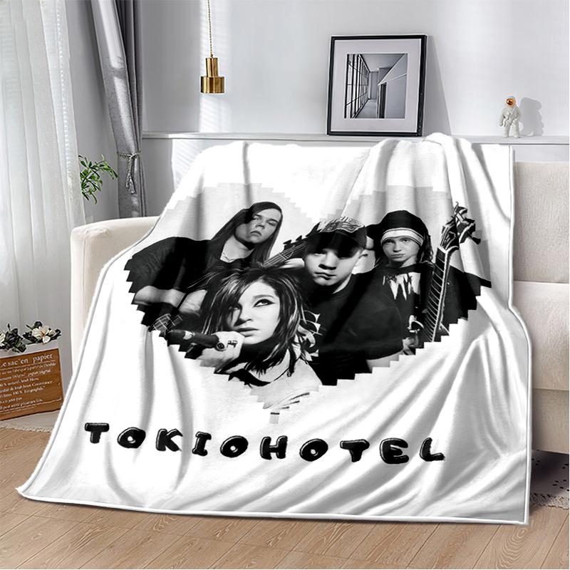 29 Styl Nový Tokio Hotel Rocková Kapela Tom Bill Kaulitz Deku, Měkká Přehozová Deku pro Domov Ložnici Postel Pohovka Kryt Dětský Dárek Kryt