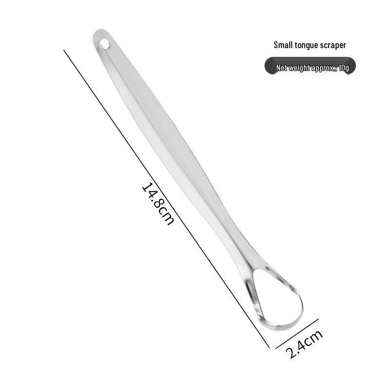 Stainless Steel Titanium Tongue Scraper - Oral Hygiene Tool for Tongue Cleaning
