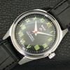 HAND-WINDING VINTAGE HMT INDIAN MENS BLACK COLOR DIAL WATCH a440937-4 HT-a440937