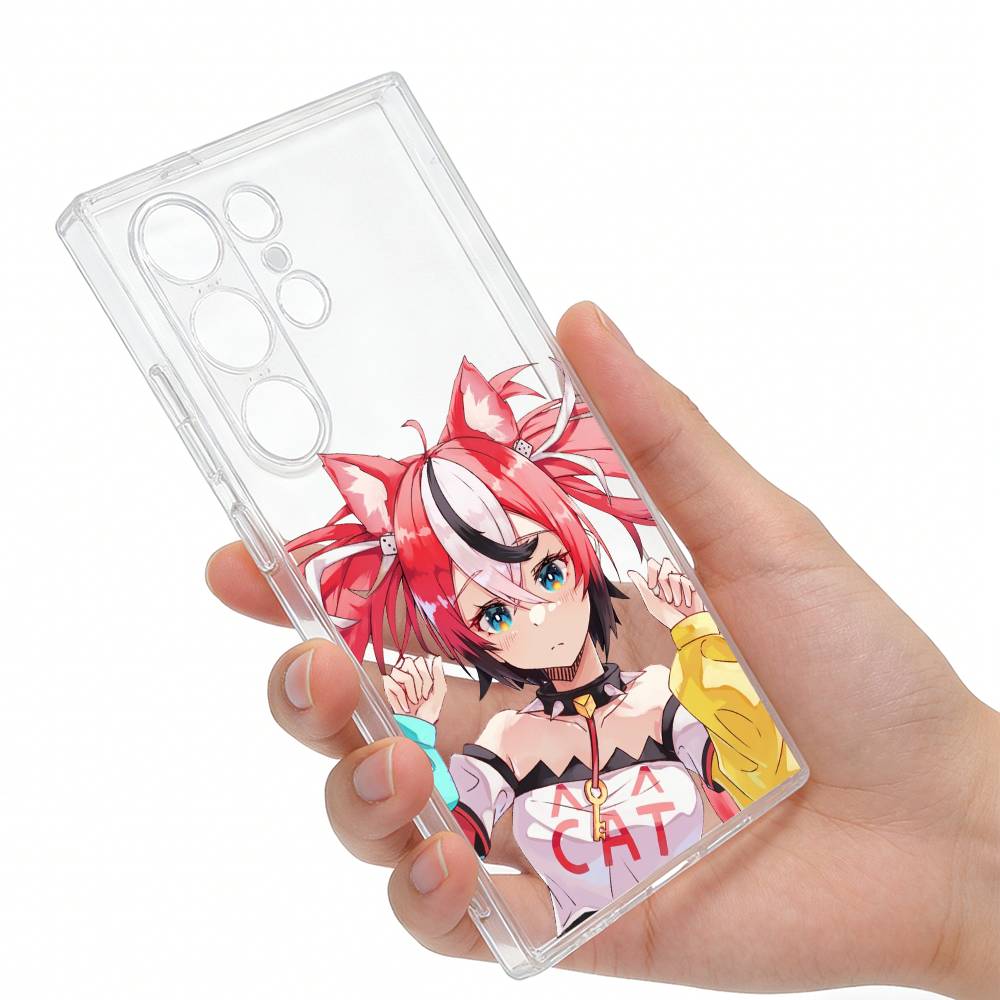 

VTuber H-Hakos H-Live Baelz Phone Case For Samsung S25,S24,S21,S22,S23,S20,Ultra,Plus,lite,fe,5G Transparent Cover Samsung S20ULTRA5G