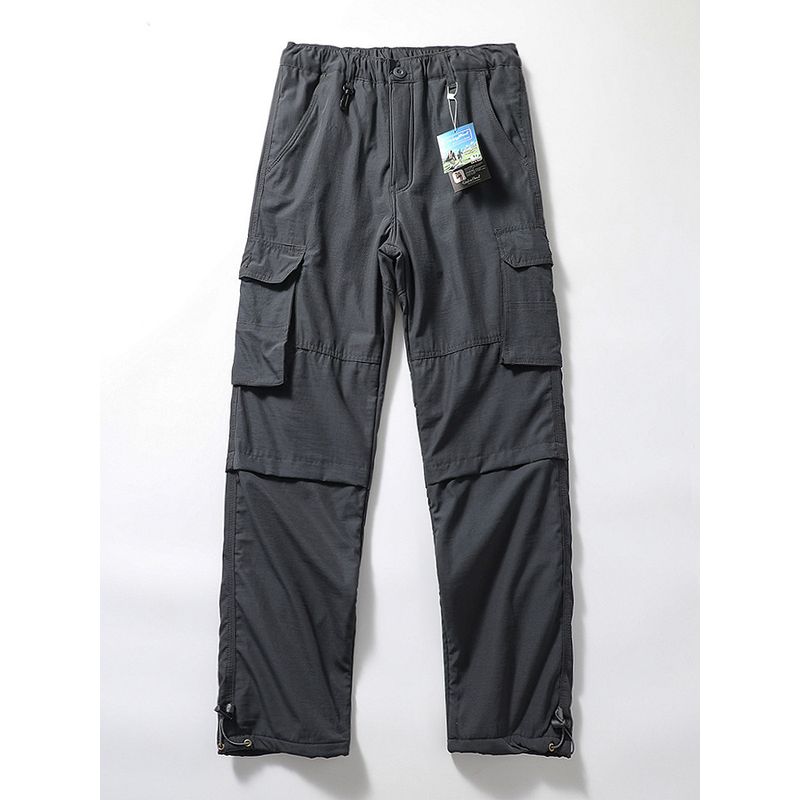 Thick Windproof Waterproof Outdoor Sports Cycling Tactical Pants Grey M