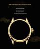 Swiss 18k Gold Tourbillon Men's Automatic Skeleton Watch with Leather Strap
