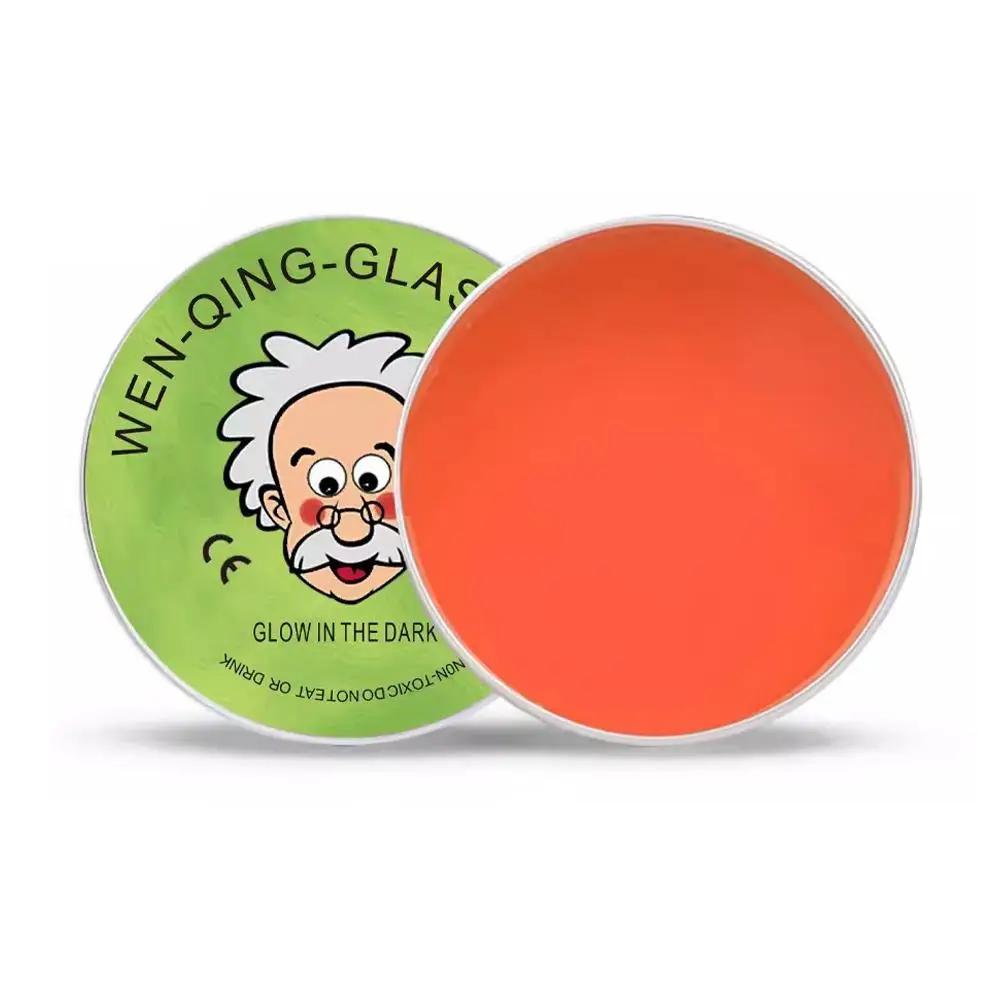 

Wen Qing Glass Glow in The Dark Round Luminous Pad Night Glow Glass Mat for Party Decoration