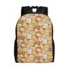 P-Pompompurines Laptop Backpack Men Women Basic Bookbag for School College Students Dog Cartoon Bags