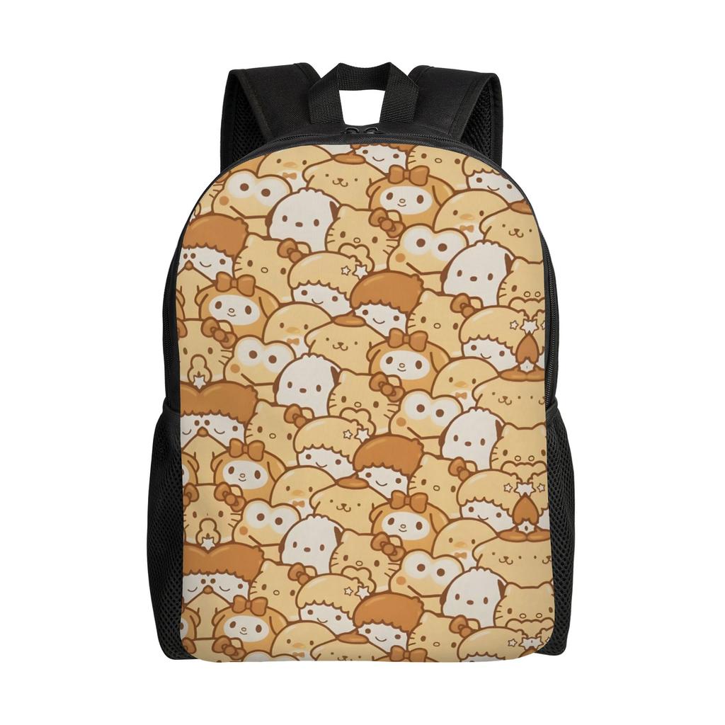P-Pompompurines Laptop Backpack Men Women Basic Bookbag for School College Students Dog Cartoon Bags