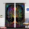 Set Of 2 Tree Life Curtains Bedroom Moon Colorful Popular Living Room Office Kitchen Curtain For Made Polyester