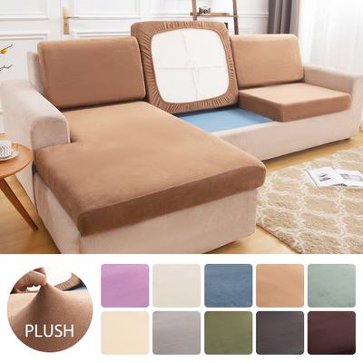 Plush Sofa Cushion Cover For Living Room Corner Couch Seat Cover Elastic Seater Sofas Case Stretch Seatback Protector