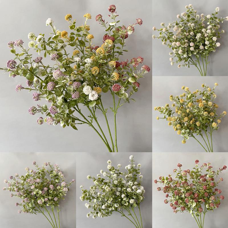Junran Floral Wedding Props: Silk Eucalyptus Fruits for Flower Arrangements and Decorations