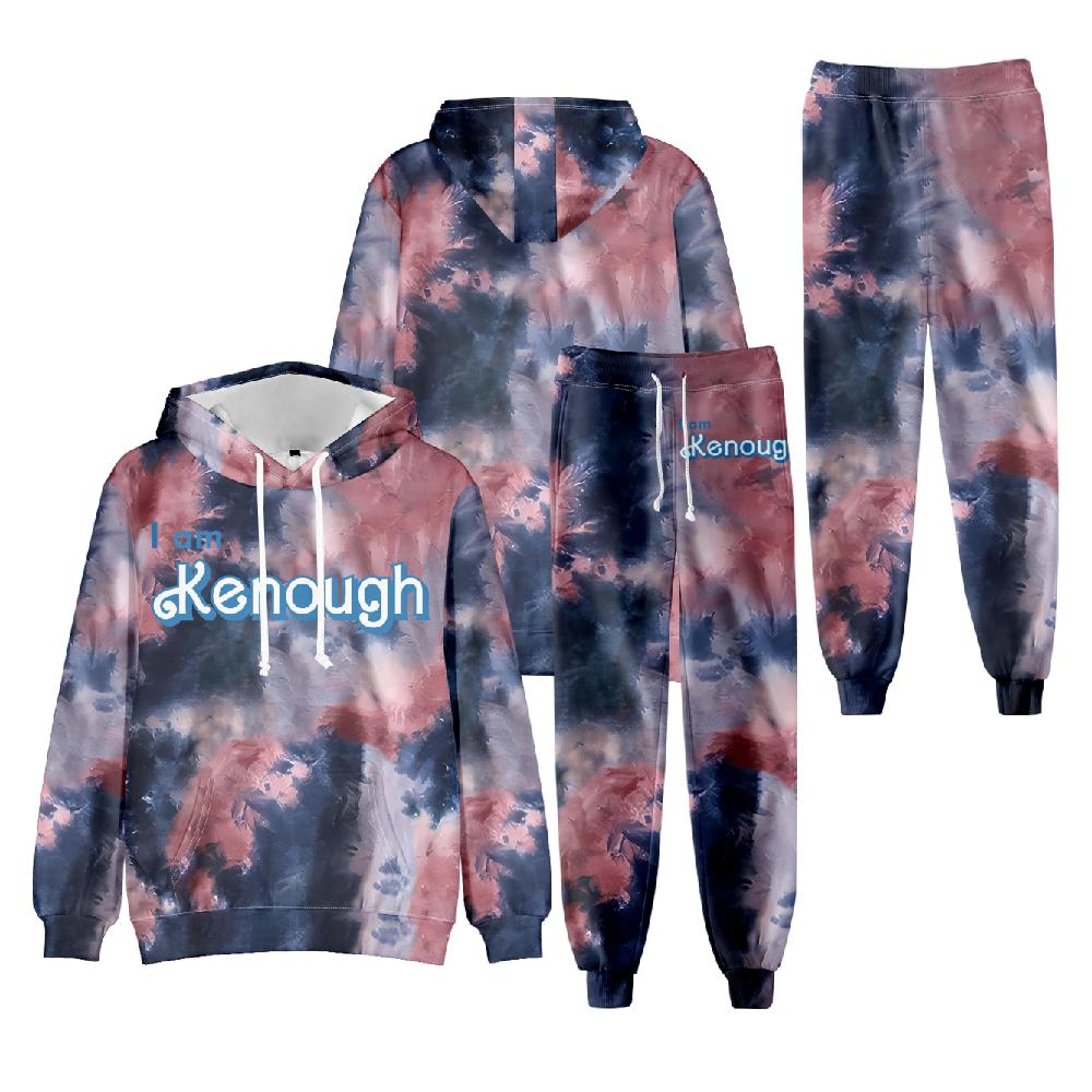 

Женский и мужской спортивный костюм I Am Kenough, толстовка + брюки, комплект из 2 предметов, спортивный костюм, пальто, спортивный комплект, спортивная одежда