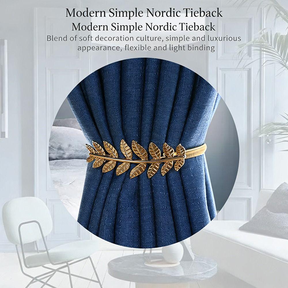 Stretch Elastic Curtain Buckle Straps Metal Leaf Gold Silver Color Chain Belt Multi Purpose Chain Waist Belt for Women Dress