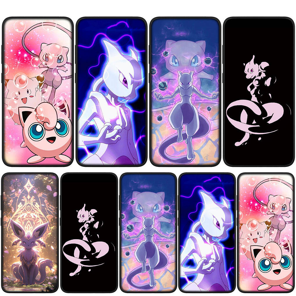 Чехол для iPhone 17 16 15 Xiaomi Poco Redmi Note 14 13 12 11 Pro Max X 9 16e Samsung Galaxy S25 S24 S23 OPPO Huawei Mew Mewtwo Чехол для телефона
