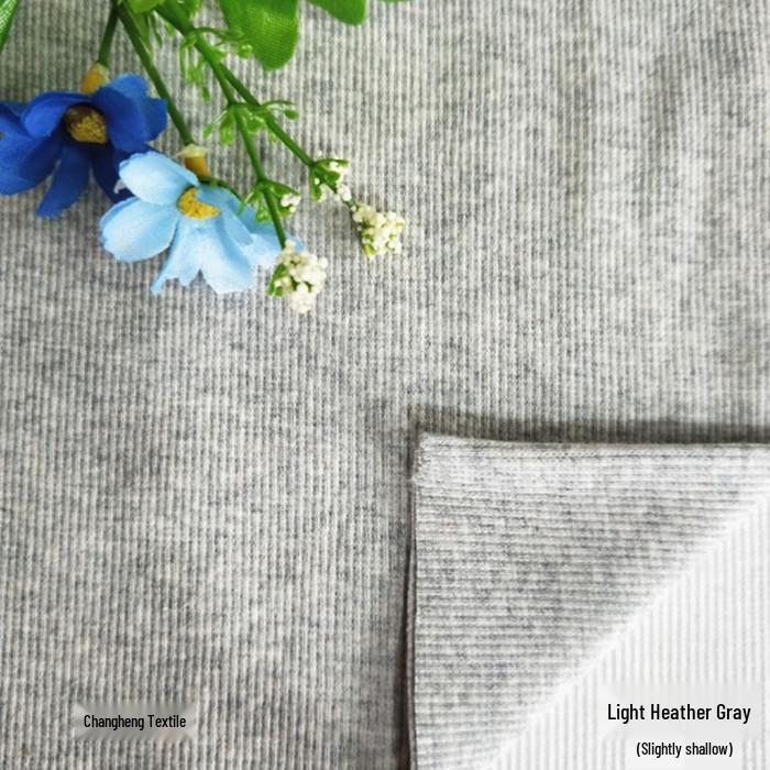 All-Cotton Knitted 2x2 Rib Fabric for Sweatshirt Neckline, Cuffs, and Hem
