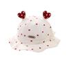 Baby Sun Protection Bucket Hat - Cute Heart Pattern, Unisex Spring/Summer Style