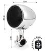 10-16V DC 2x 300W Motorcycle Bluetooth Stereo Speakers Amplifer Waterproof Motorcycle Speaker Radio Sound System Remote Control