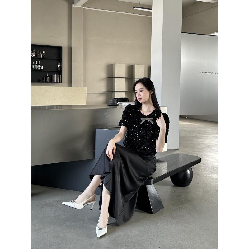 2025 spring and summer new pointed thin heel European and American fashion women's shoes