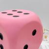 Large Slow-Rising Dice Squeeze Toy Soft PU Fidget for Stress Relief Rounded Corners for Safe Play Colorful Pinch Toy for Board Games