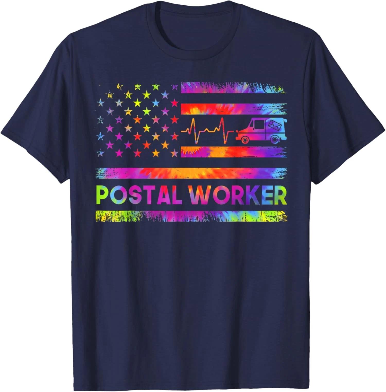 Postal Worker Vintage American Flag Postal Service T shirt S