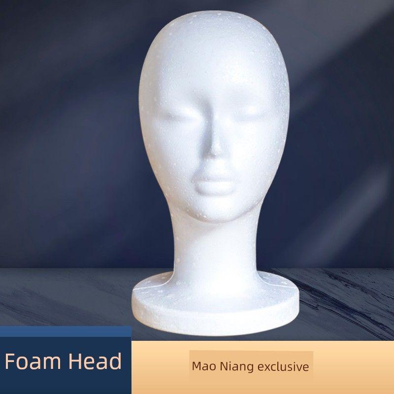 

Comic Mannequin Head Boutique Wig Display Mannequin Head Cos Wig Mannequin Head Stand White Mannequin Head Mannequin Head Type Model Head [Foam] reinforced head mold