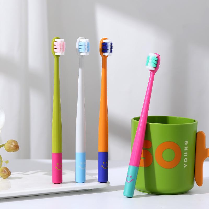 Premium Antibacterial Toothbrush with Soft Bristles - Individually Wrapped for Adults, Small Head, Single Pack, Genuine High-End Design
