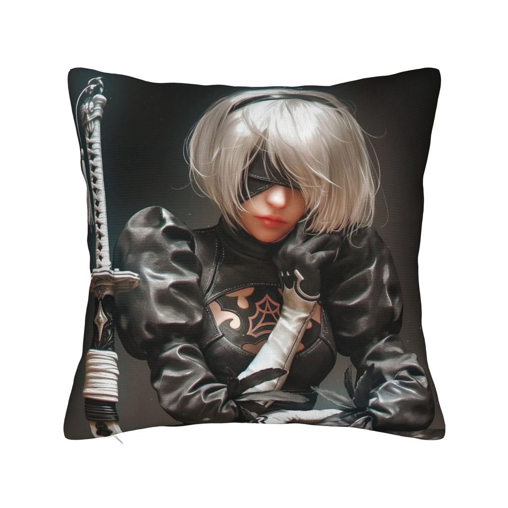 Nier Automatas Pillow Cover Fashion Pillow Case For Living Room Chair Custom Pillowcases Gift