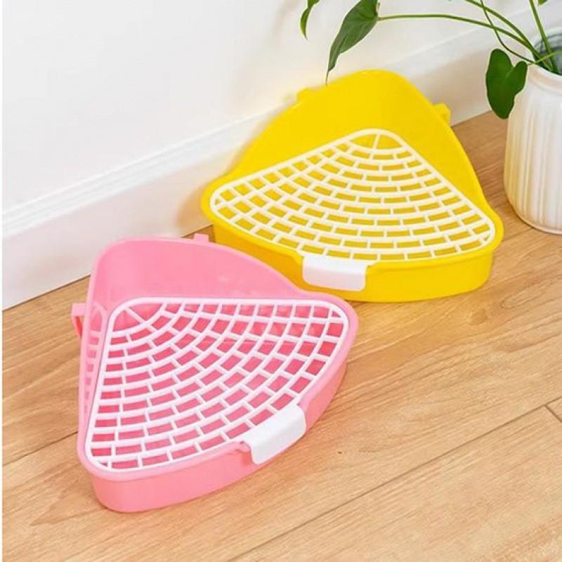 Large Capacity Triangle Toilet Mini Pet Urine Bowl Placed in The Corner of The Wall Appropriately A Variety of Color Options