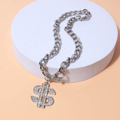 Yousheng Haustierhalskette Dollar-Anhänger Dekorativ Farbecht Mode Hunde Halskette Halsband für Teddy