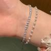 Bracelet Perle Irregulière Forme Spéciale Française Bracelet Femmes Niche Luxe Léger Exquis Doré Demi-Bracelet Bracelet Accessoires