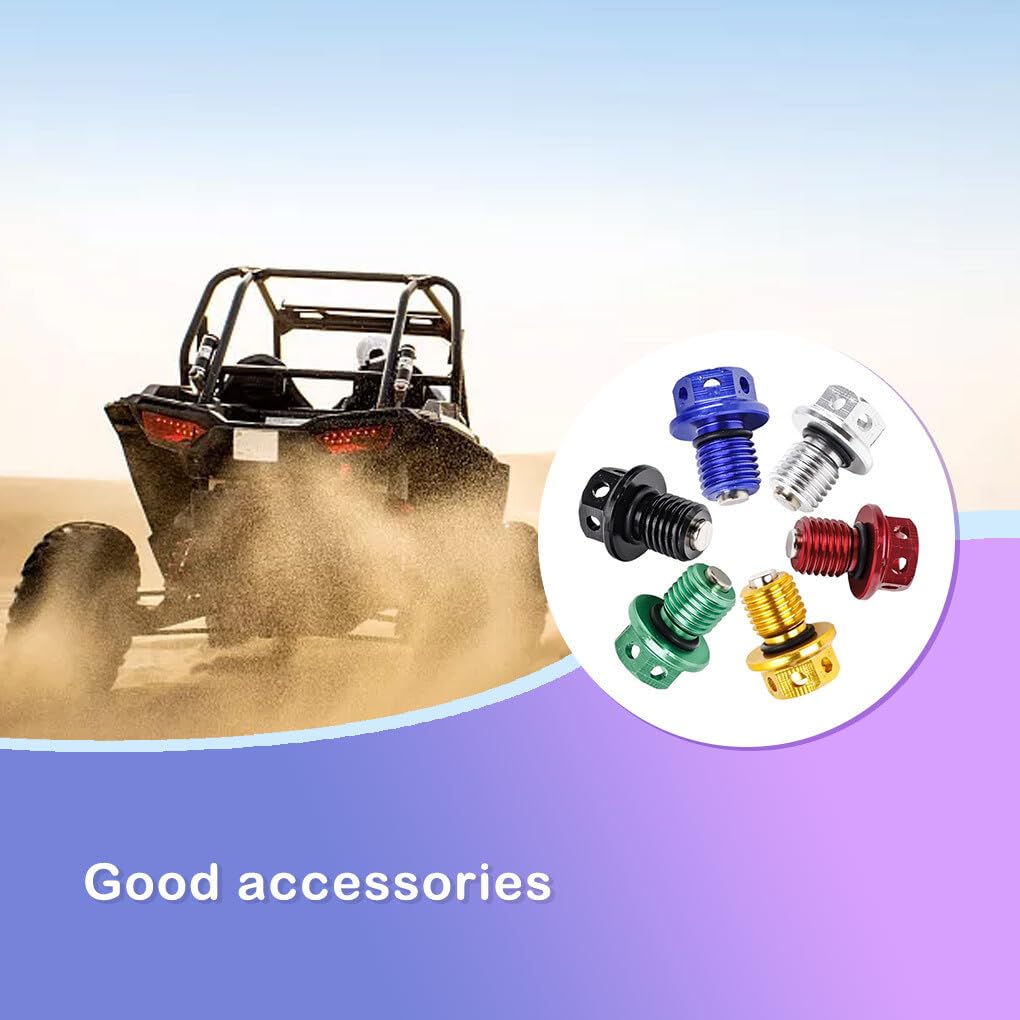 Generic M12 ATVs Motorcycle Drain Nut Screw Motorcycle Correction Screw Replacement Part Professional Accessories, Green