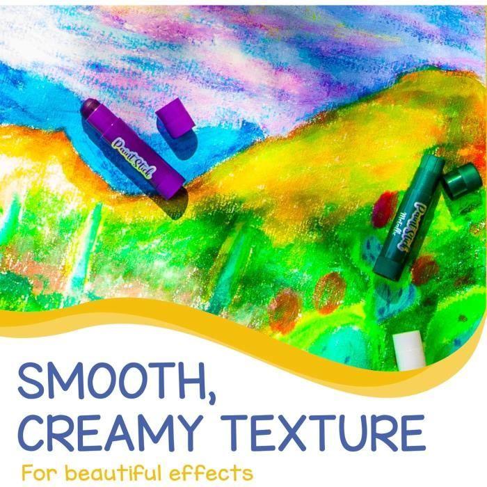 Zenacolor Lot De 30 Bâtons De Peinture Pour Enfants