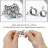 Stainless Steel Yarn Holder Finger Ring Wool Standing Tool Adjustable Yarn Guide Finger Holder Knitting Thimble Maquina De Coser