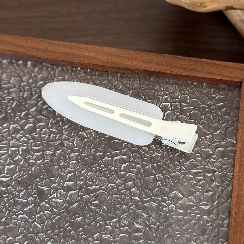 Fashion Jelly Color No Trace Hair Clip Frosted Duckbill Clip For Women Girls Traceless HairPins  Makeup Clip Barrettes Headdress