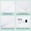 1 Set 16" X 12" Wall Mounted Whiteboard Small Double-Sided Graffiti Drawing Board With 3 Markers & 4 Magnets Dry Erase Board