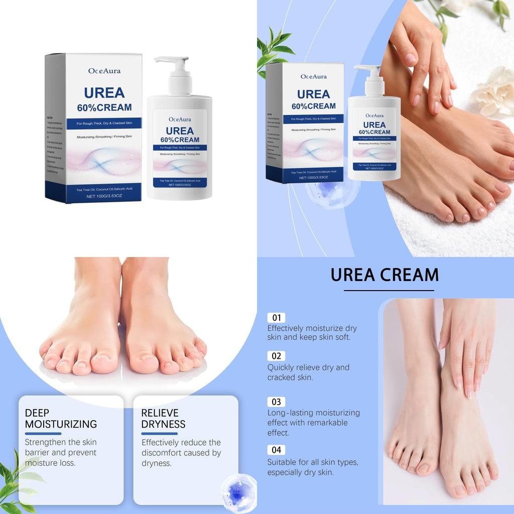 Nourishing Oceaura Urea Foot Cream For Dry Skin Hydration And Gentle Exfoliation